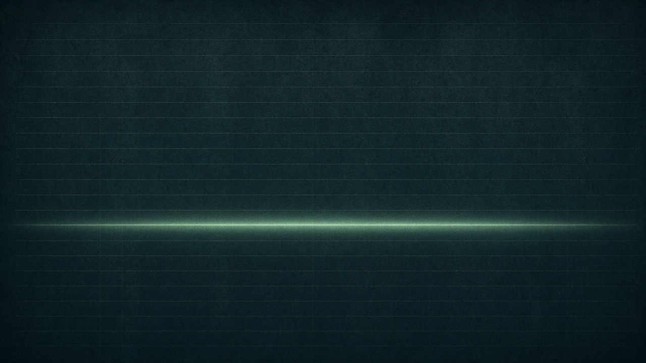 Dark teal archival field with faint ruled lines